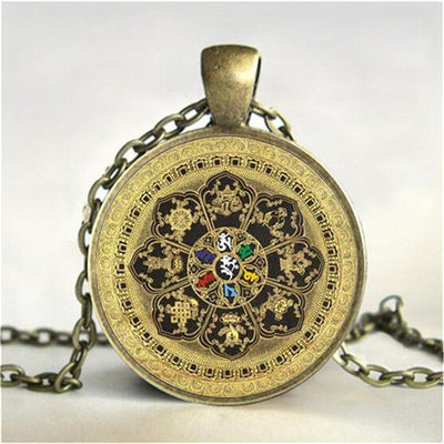 Tibetan Buddhist Mandala Necklace